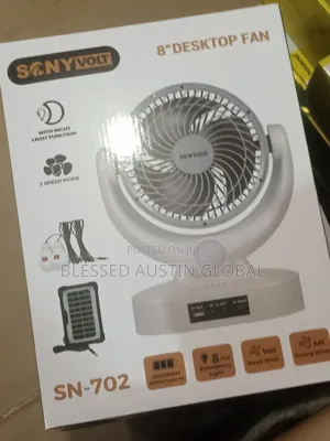 Solar Rechargable Fan