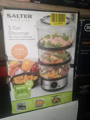 Salter Healthy Cooking 3-tier Food And Vegetable Steamer