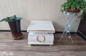 Glass Top Side Stool or Center Table