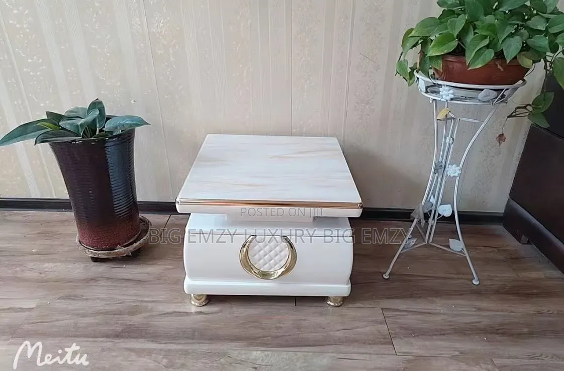 Glass Top Side Stool or Center Table