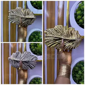Leaf Metallic Purse! Gold, Silver and Champagne Gold Topnotch