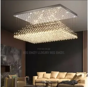 Double Step 80cm Raindrop Chandelier Light .