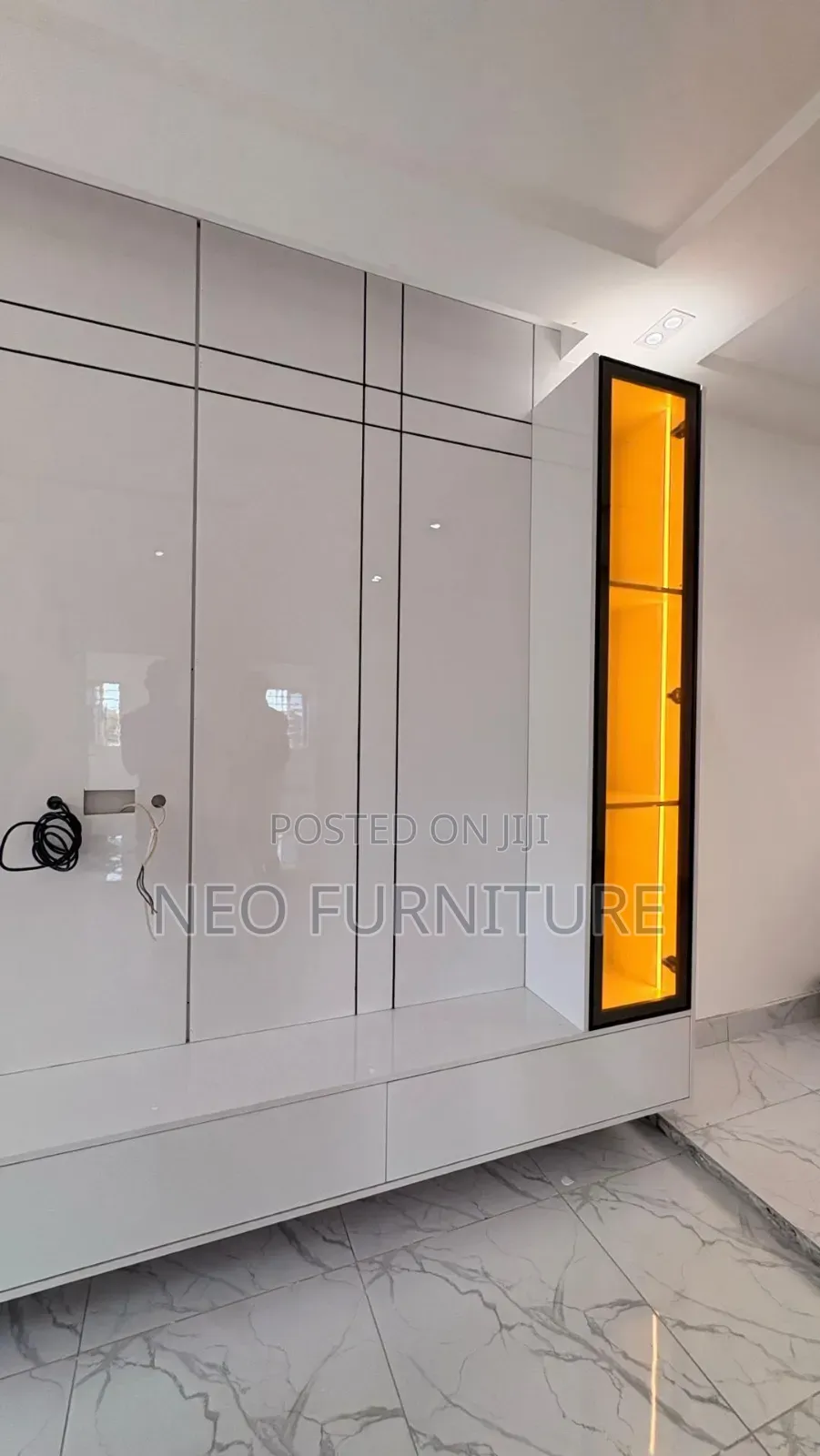 Tv Console With Shelves