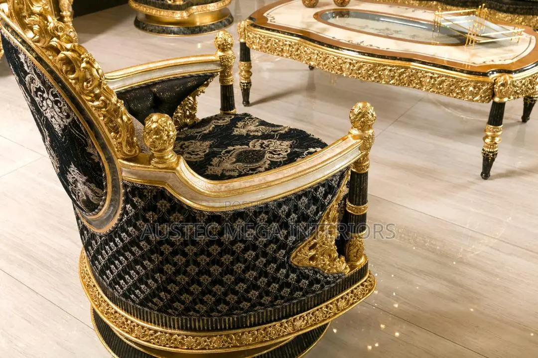 Luxurious Sofa Set With Console, Dining Set and Centre Table