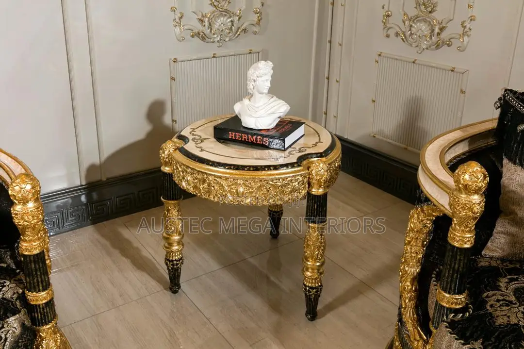 Luxurious Sofa Set With Console, Dining Set and Centre Table
