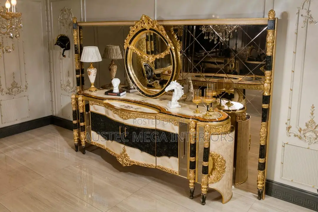 Luxurious Sofa Set With Console, Dining Set and Centre Table