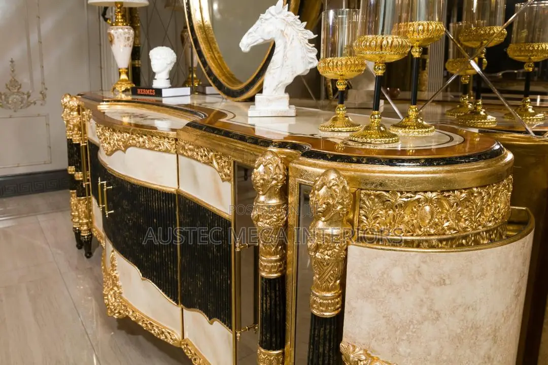 Luxurious Sofa Set With Console, Dining Set and Centre Table