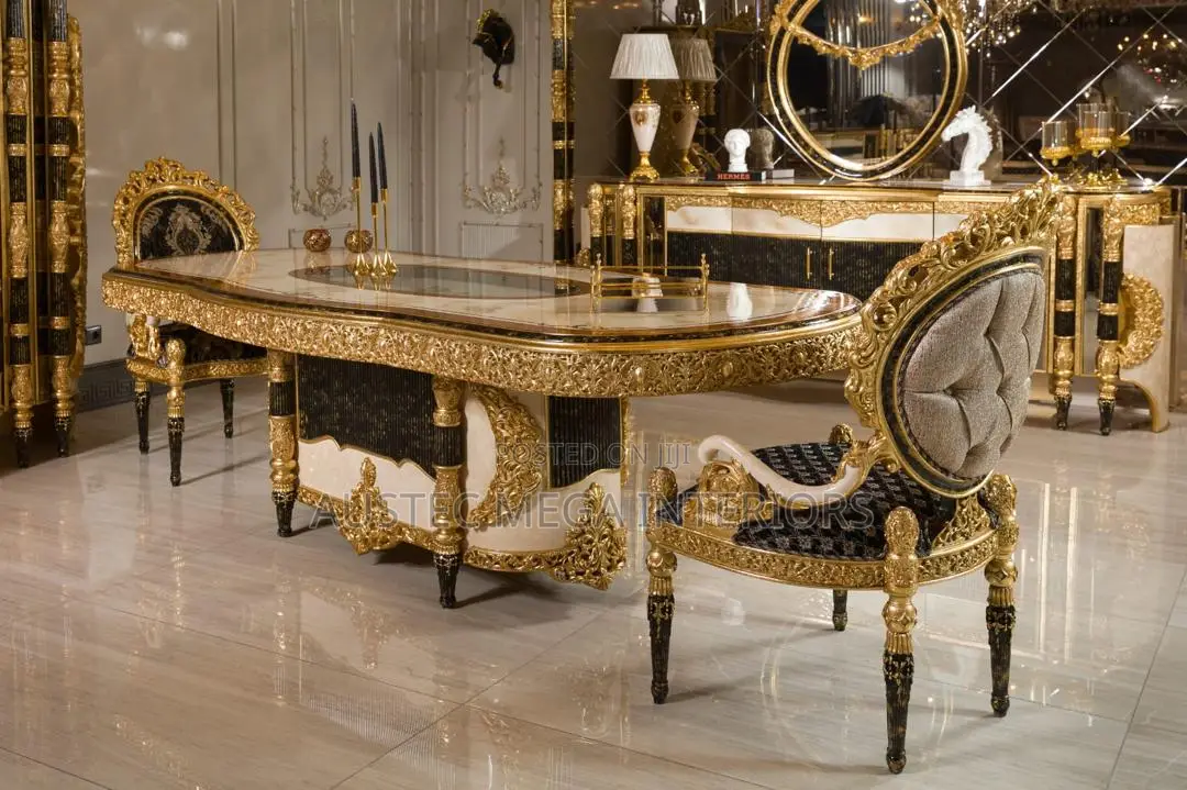 Luxurious Sofa Set With Console, Dining Set and Centre Table