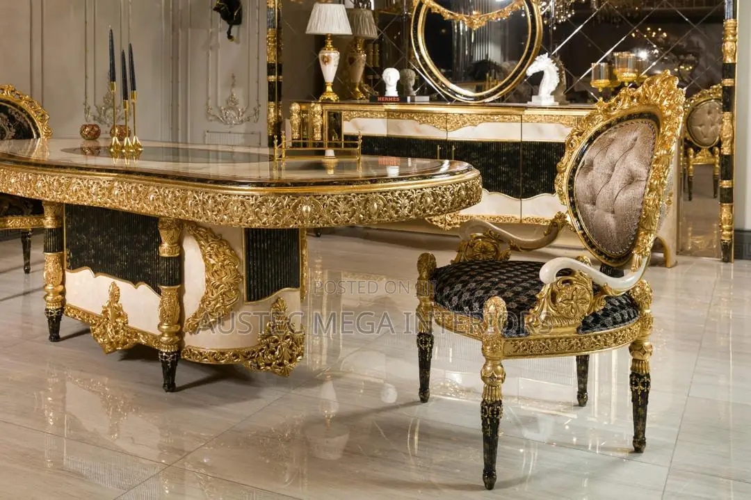 Luxurious Sofa Set With Console, Dining Set and Centre Table