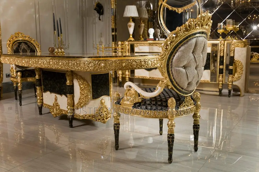 Luxurious Sofa Set With Console, Dining Set and Centre Table