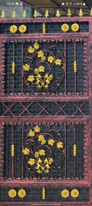 Wrought-Iron Gate With Rozat