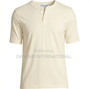 Danami Short Sleeve Henley T-Shirt - Cream