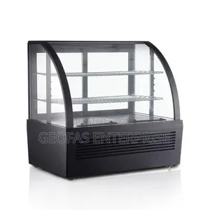 High Quality Cake Top Display Chiller Curved Glass