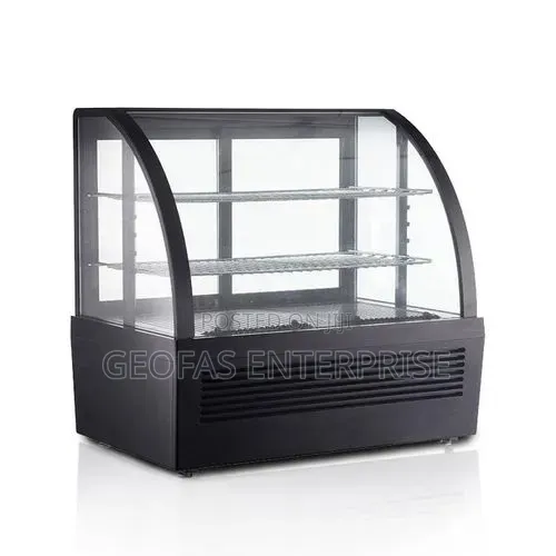 High Quality Cake Top Display Chiller Curved Glass