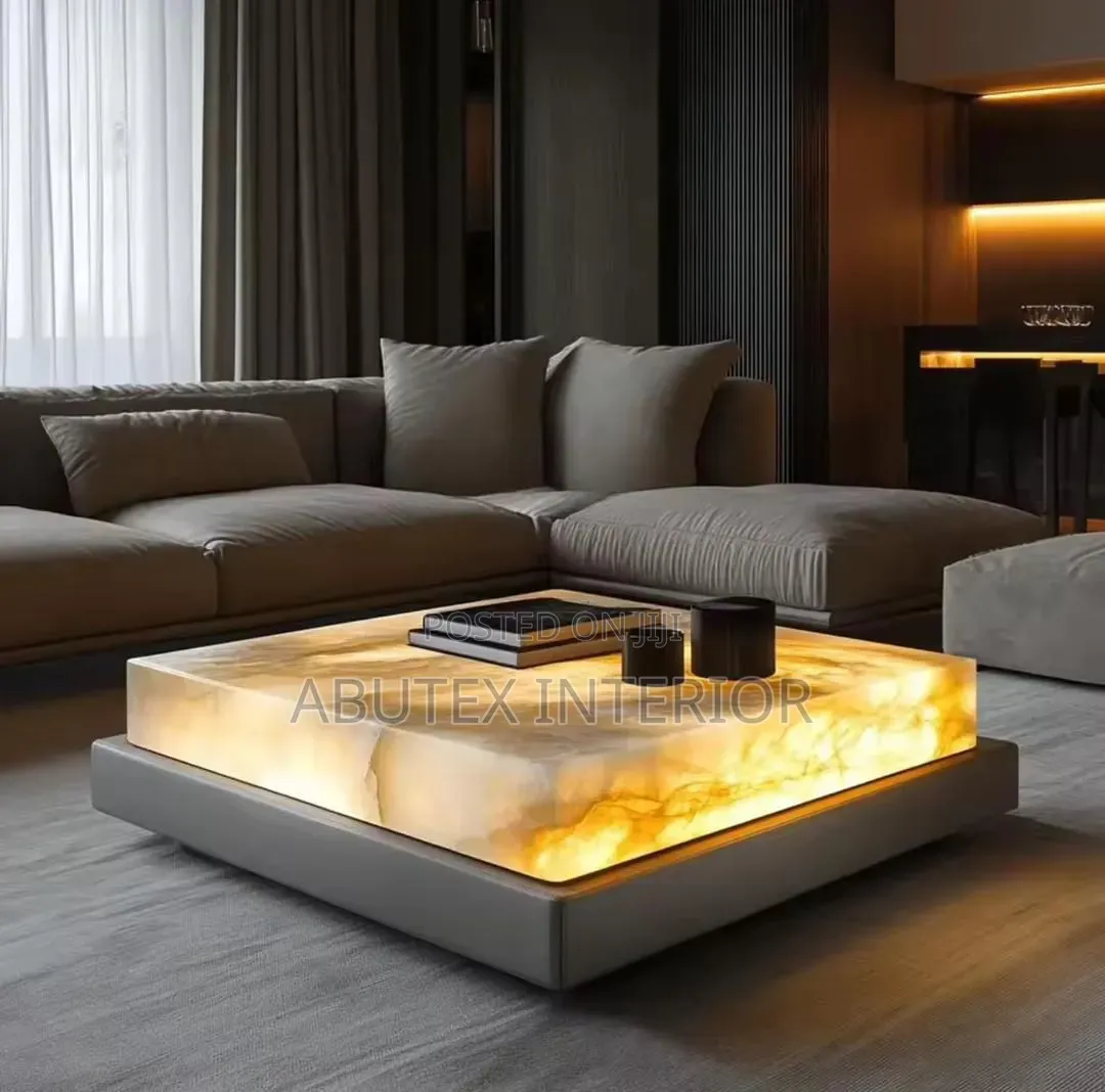 Luxury Imported Exclusive Centre Stone Table With Lights