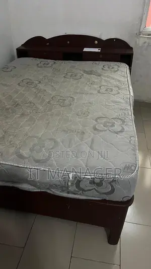 Neatly Used 4by6 Mouka Foam and Bedframe