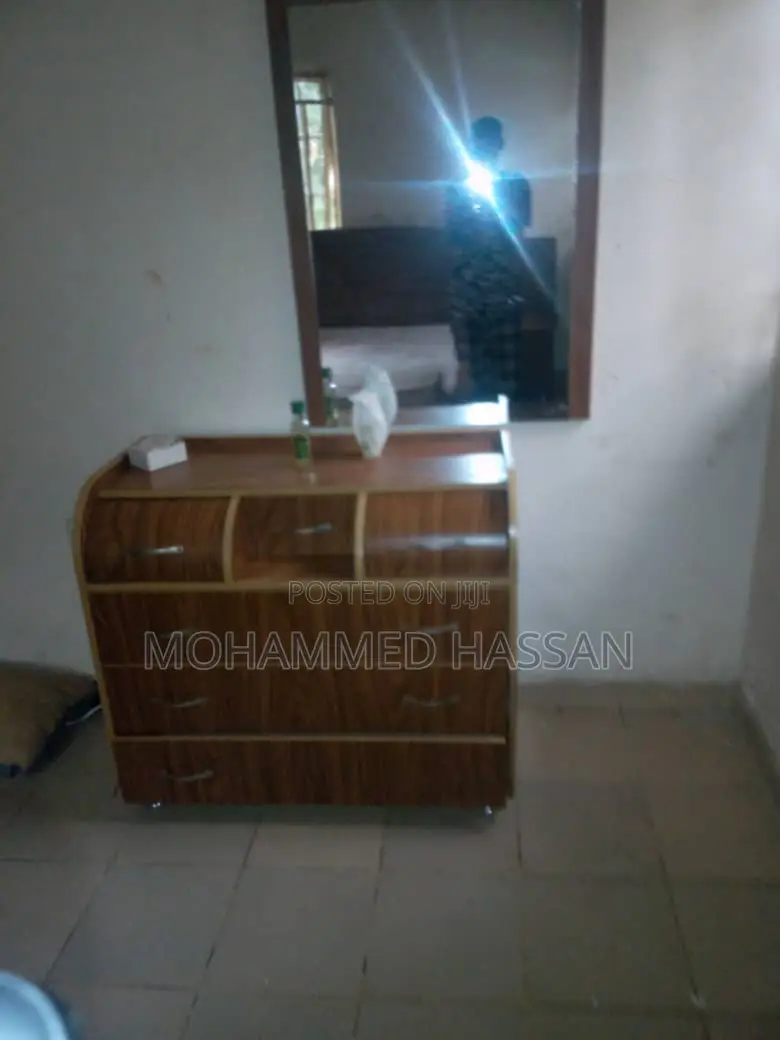 Complete Bed With Side Drawers and Dressing Table