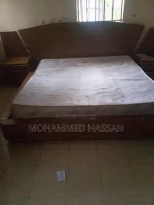 Complete Bed With Side Drawers and Dressing Table