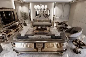 Luxurious Sofa, 8 Seater With Console and Centre Table