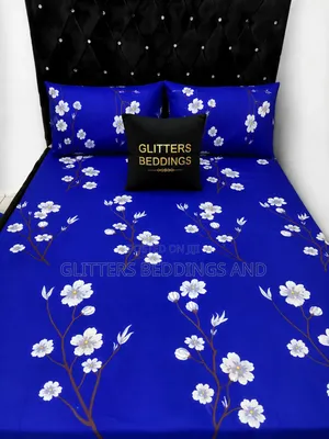 Pure Cotton Blue Floral Bedsheet
