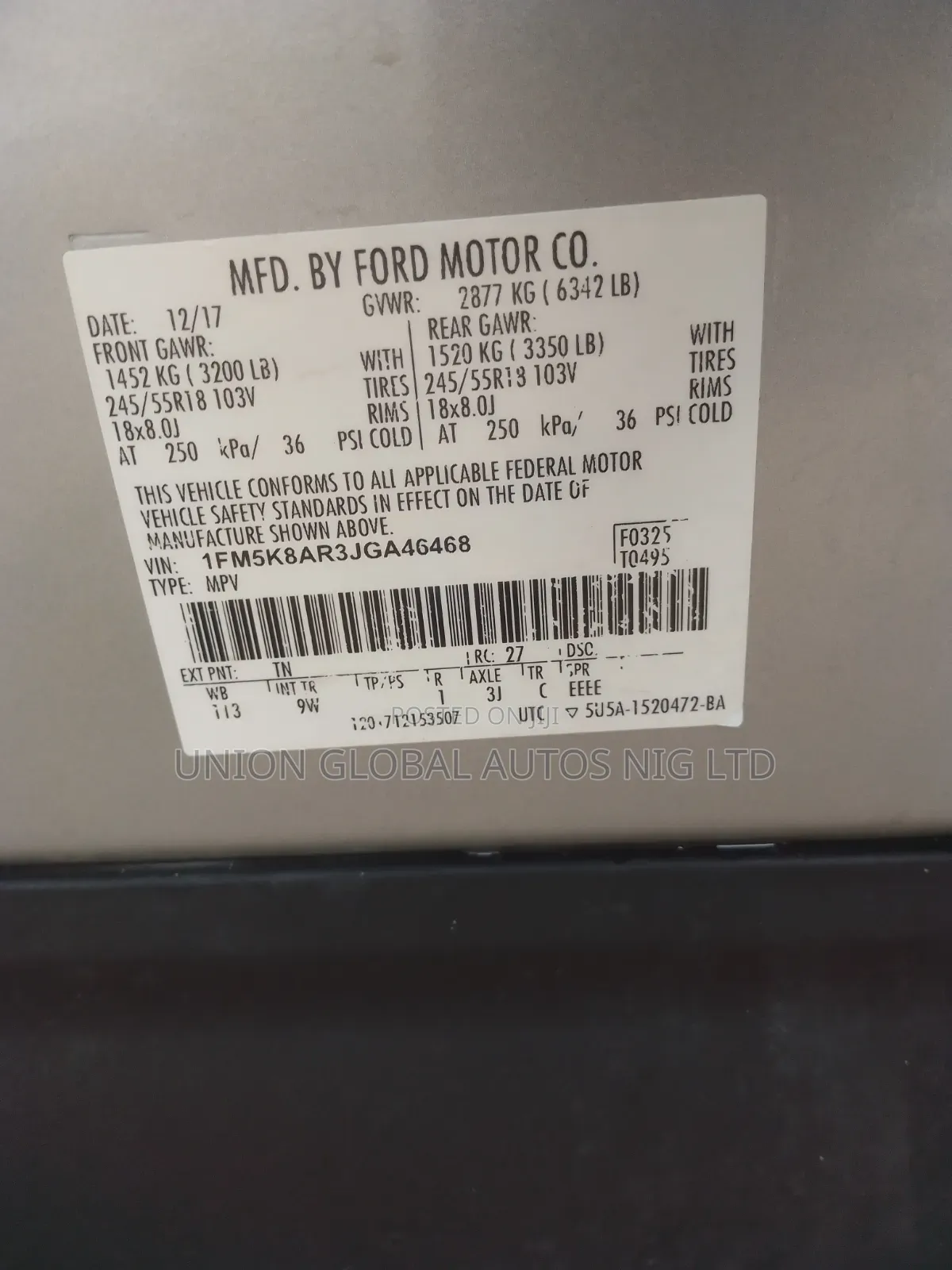 Ford Explorer 2018 Silver