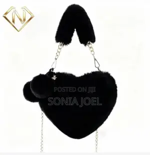 Naot Plush Love Handbag Shoulder Bag Crossbody Bag Wallet Black