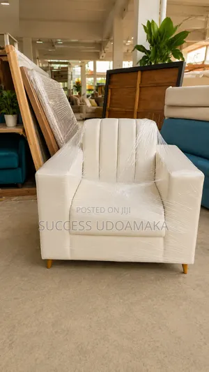 1 Seater White Color Sofa