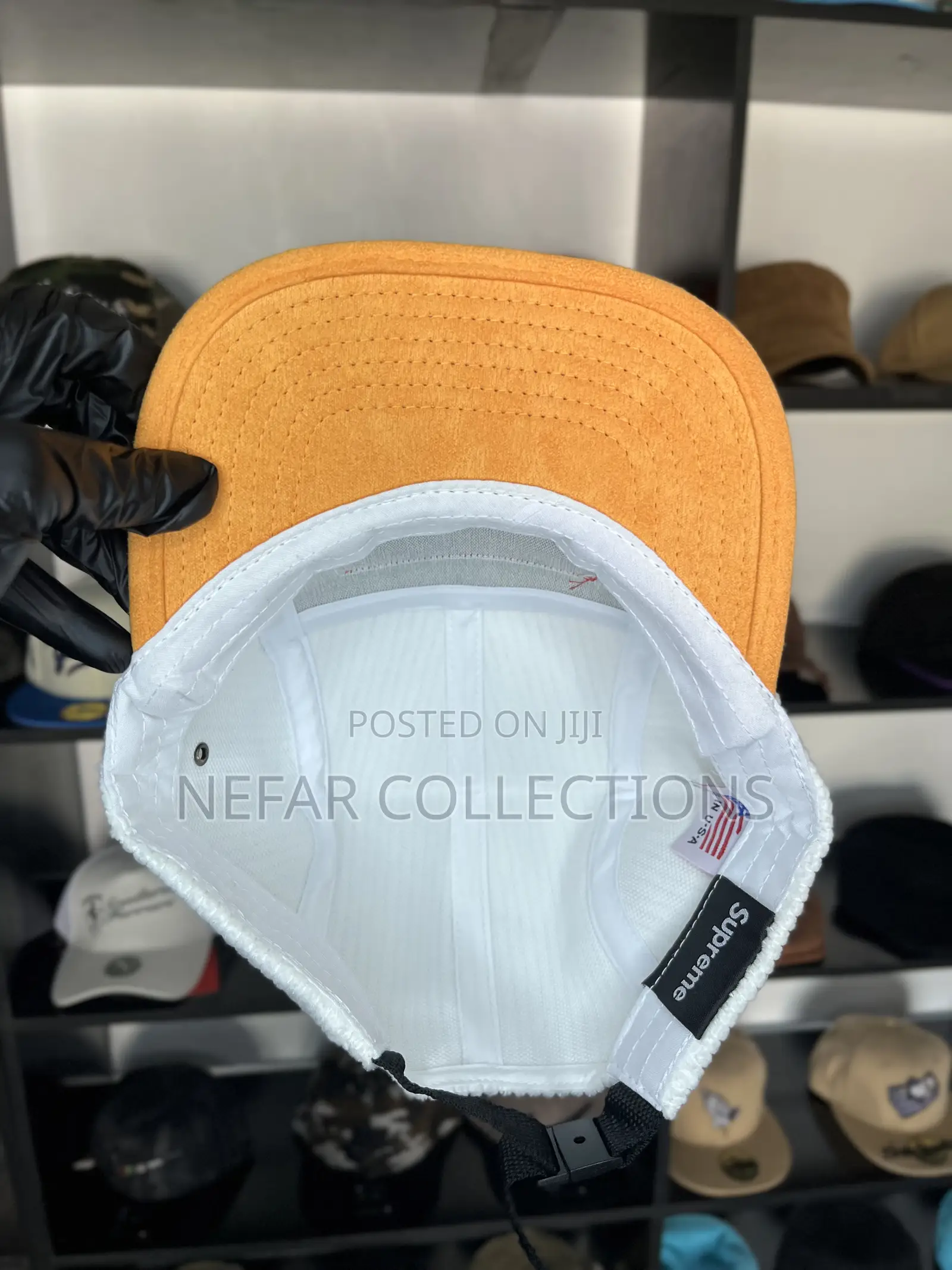 Supreme Flat Brim Face Cap
