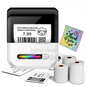 U1 200dpi Mini Portable Inkless Thermal Label Printer for Office Home