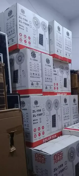 Zl Ac/Dc Solar Standing Fan 