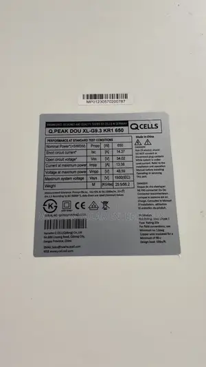 Qcell 650watts Solar Panel