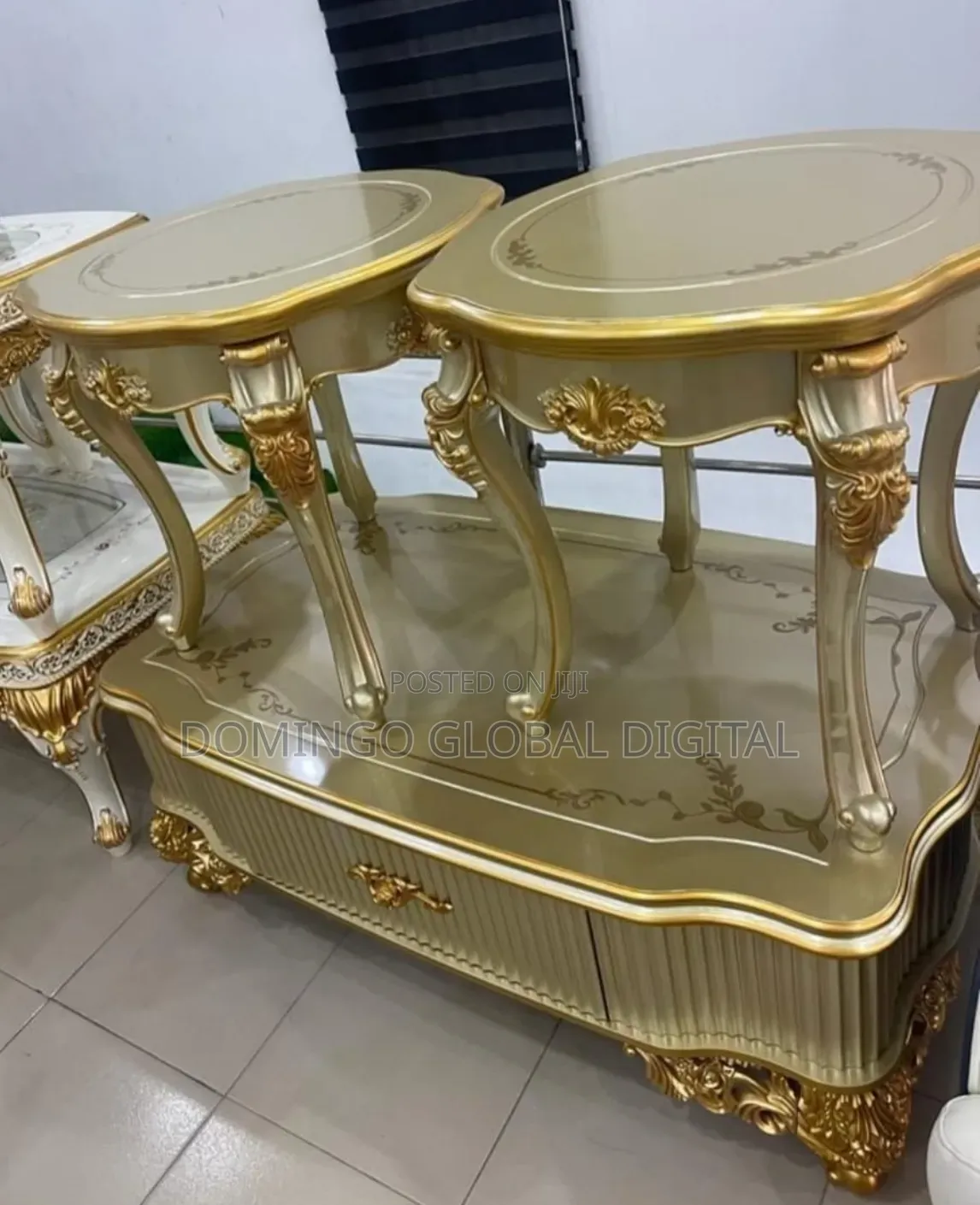 2 Side Stools+One Center Table