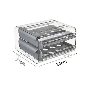 32 Grids Modernized Transparent Egg Rack Organizer