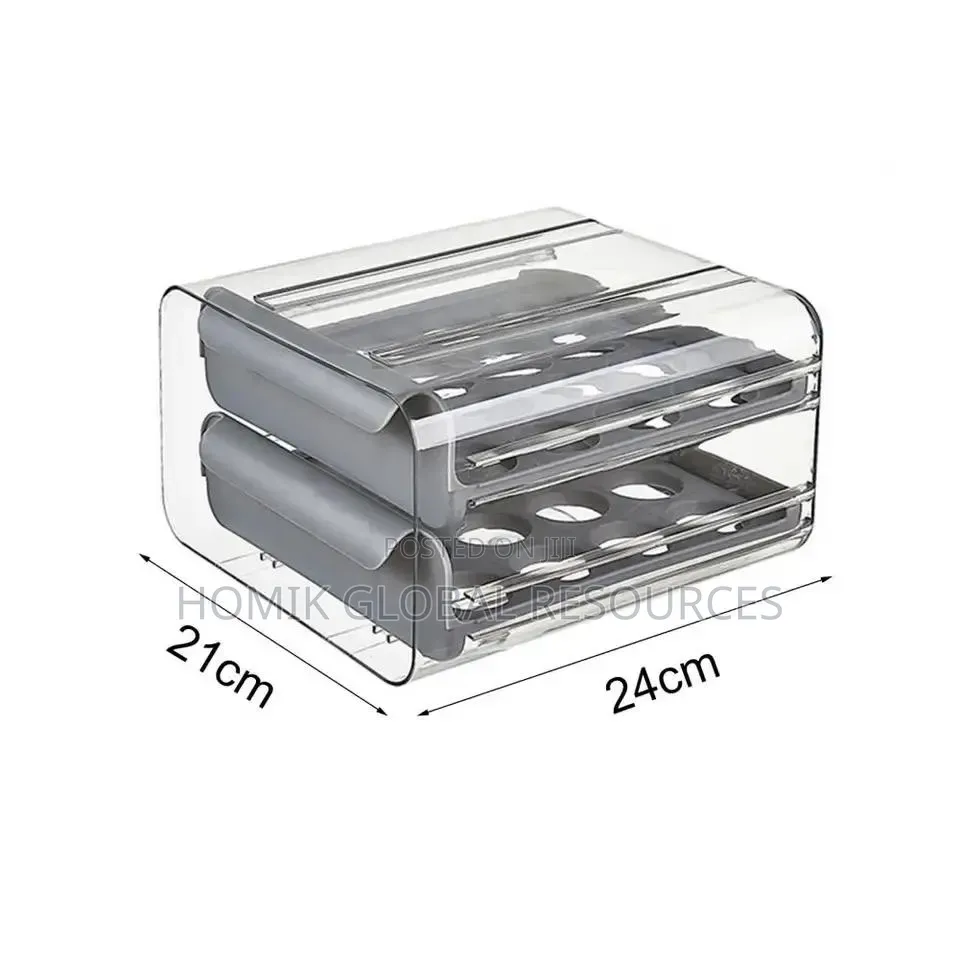 32 Grids Modernized Transparent Egg Rack Organizer