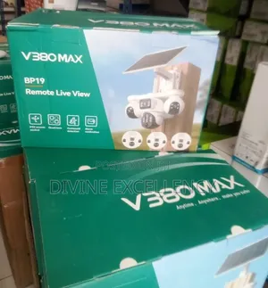 V380max Triple Lens Solar CCTV Camera