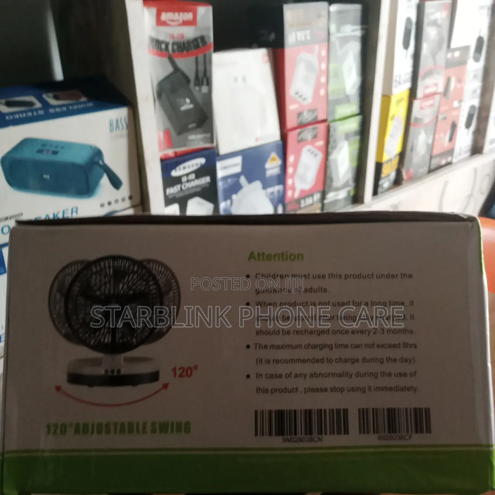 Iw8038-C Rechargeable Table Wall Mounted Fan