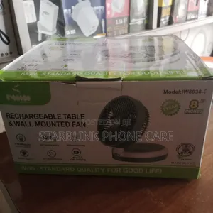 Iw8038-C Rechargeable Table Wall Mounted Fan