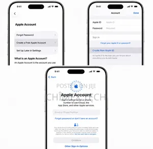 Creation of Icloud and Apple Id