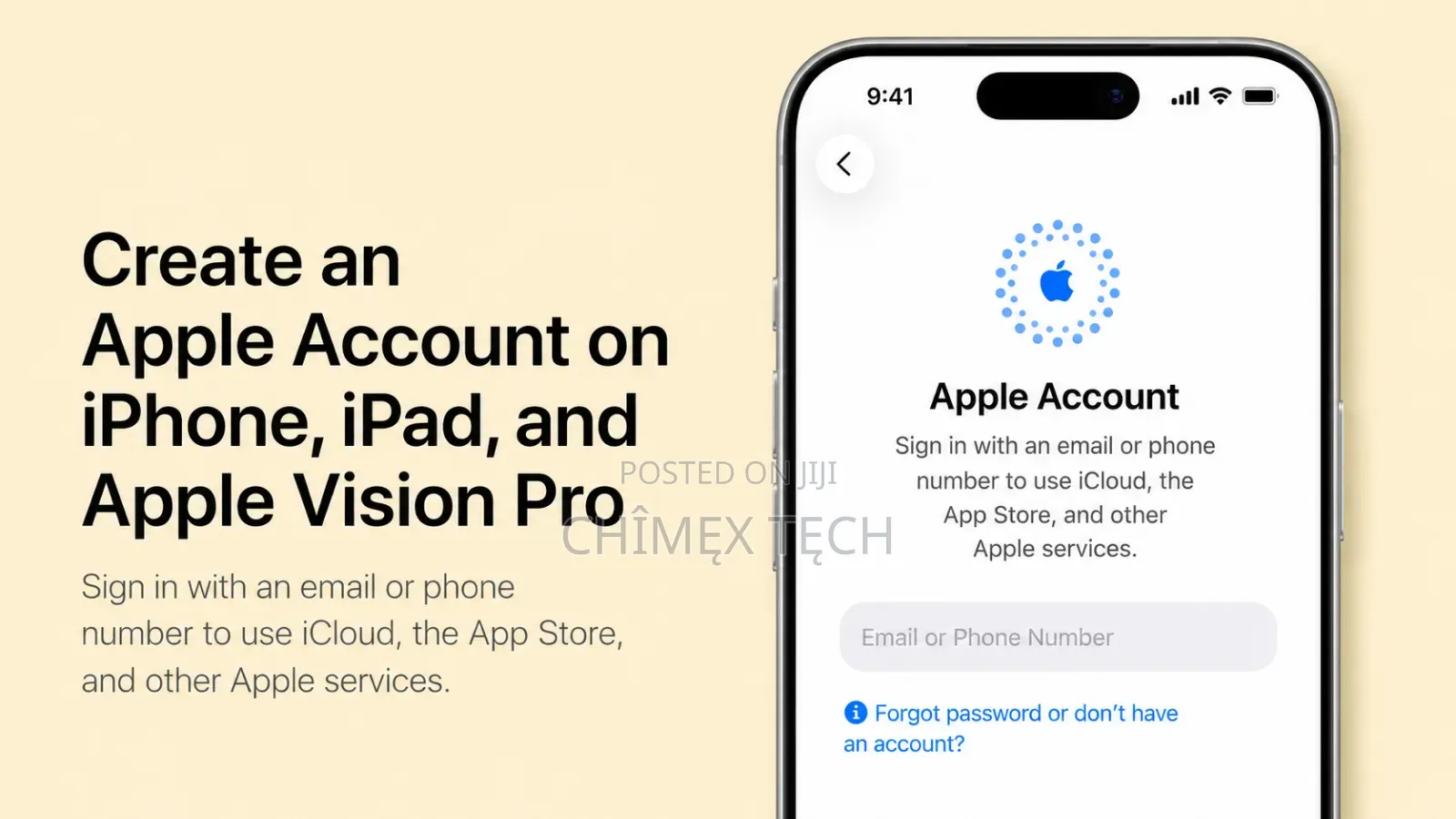 Creation of Icloud and Apple Id