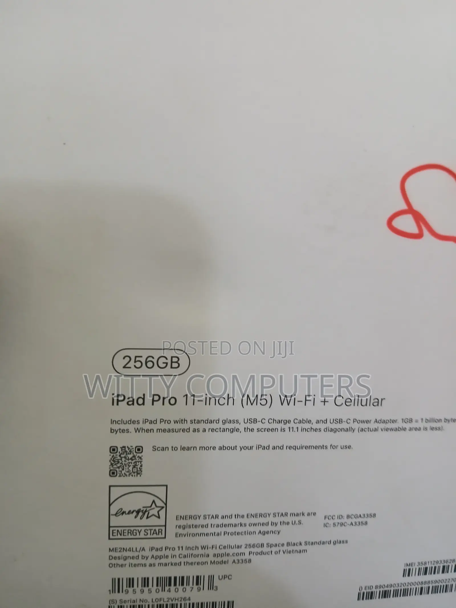 New Apple iPad Pro 11 (2025) 256 GB Black
