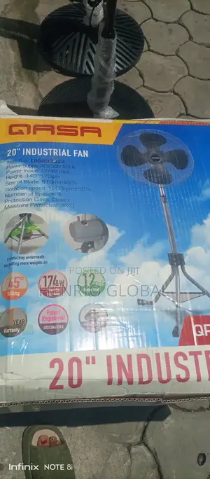 Qasa Industrial Standing Fan 20inches Mighty Mighty Cool Link