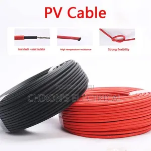 All Sizes of Pv Cable 4mm 6mm 10mm Available