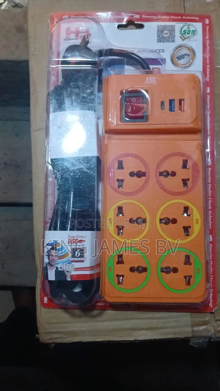 Extension Socket With Usb and Type C Port