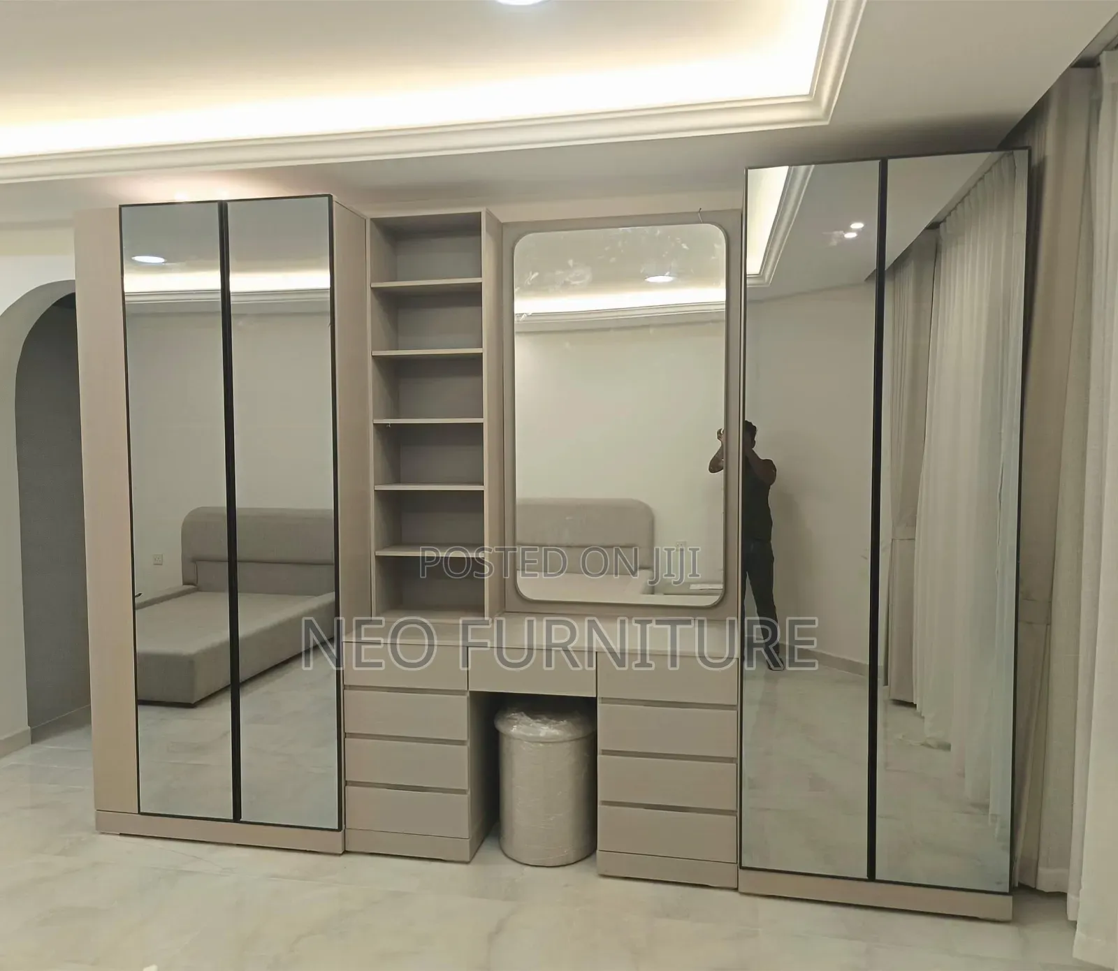 Wardrobe With Dressing Mirror