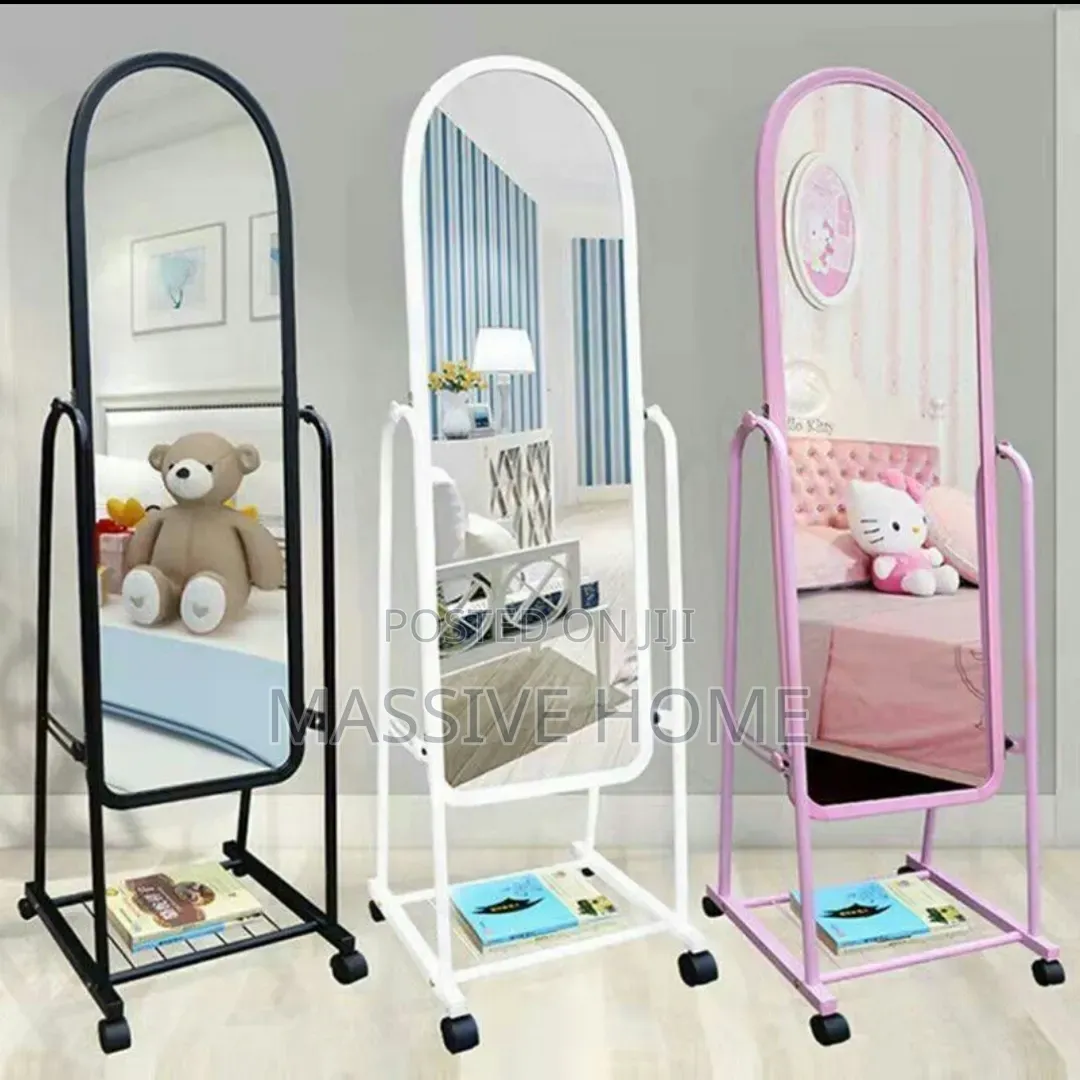 Standing Mirror With Shoe Rack