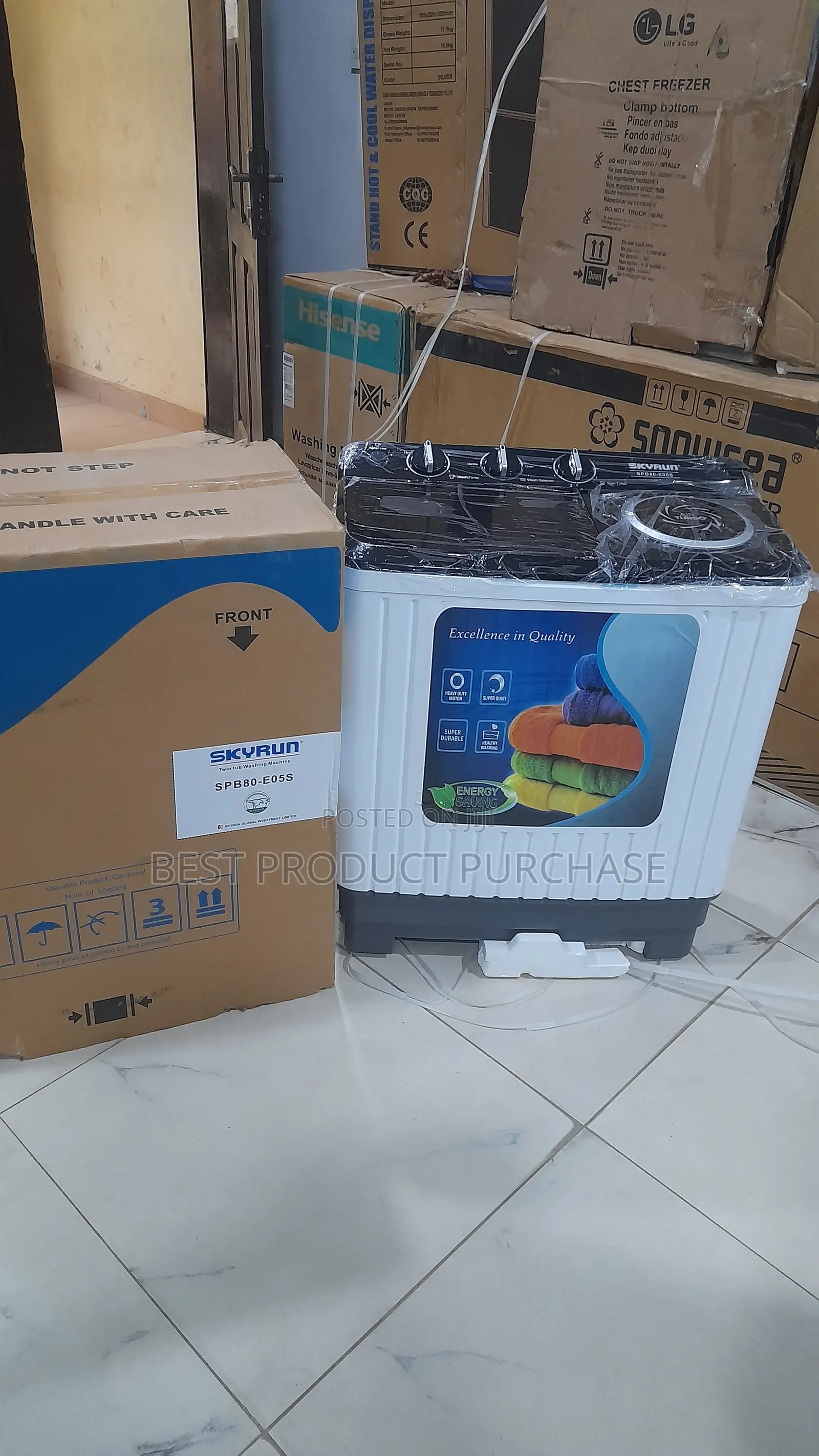 Modern Compact Washer Skyrun Spb80-E05s Brand New