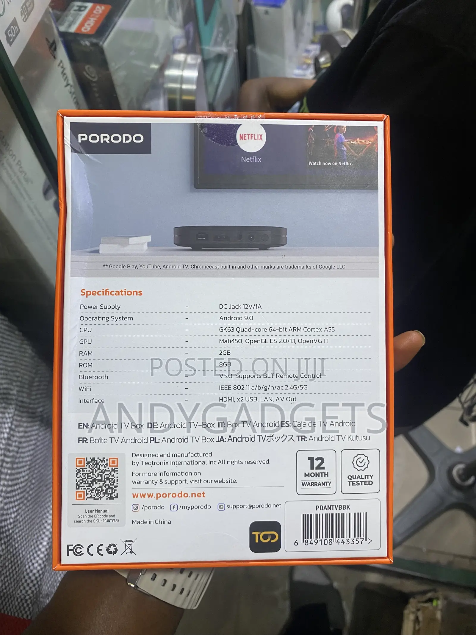 Porodo Smart View Android Tv Box