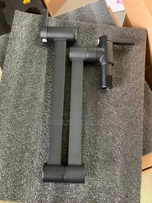 Square Pot Filler Tap Black
