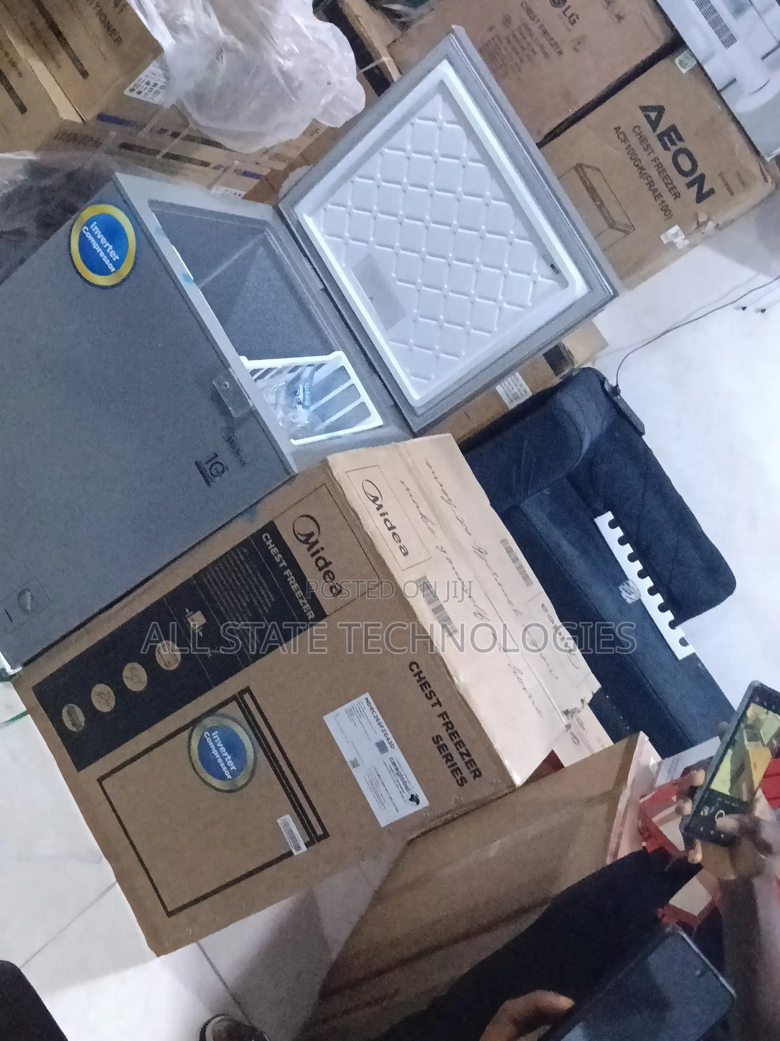 Midea 143l Compact Inverter Deep Freezer