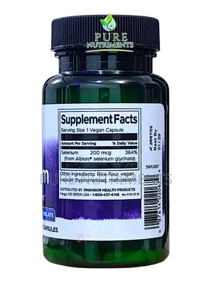 Swanson Selenium 200mcg 90 Vegan Caps for Antioxidant Immune Support